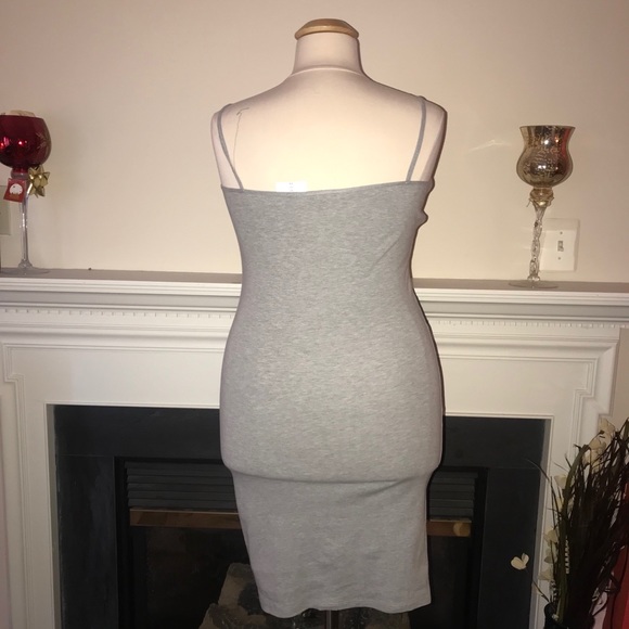 Top Shop | Gray Basic Jersey Midi Dress - Picture 5 of 5